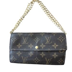 Authentic Louis Vuitton Monogram Portefeuille Sarah Long Wallet!